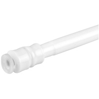 BestLivings Klemmstange (Weiß) ausziehbar 40-60 cm, Gardinenstange zum Klemmen,