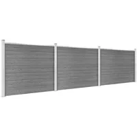 VidaXL WPC Sichtschutzzaun Element Set 526 x 146 cm