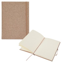 IDENA Notizbuch Glitter, 100g/m2 kariert, champagner, 14x20cm