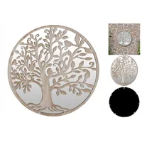 VidaXL Gartenspiegel Sand 40x2,5 cm Eisen Rund