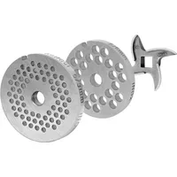 WolfCut Lochscheibensatz für Fleischwolf 5 3MM + 6MM silber