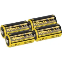 Nitecore 4x Nitecore Li-Ion Akku Typ 18350 IMR (NI18350A)