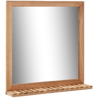 VidaXL Badezimmerspiegel 60×12×62 cm Walnuss Massivholz