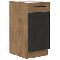 Küchen-Preisbombe Vigo Unterschrank 40 cm Eiche Lancelot Matera Grau