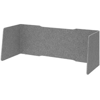 Hammerbacher Akustik-Tischtrennwand, grau 174,0 x 60,5 cm