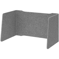 Hammerbacher Akustik-Tischtrennwand, grau 114,0 x 60,5 cm