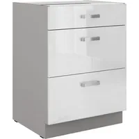 Küchen-Preisbombe Unterschrank 60 cm Hochglanz 60 x 0 x