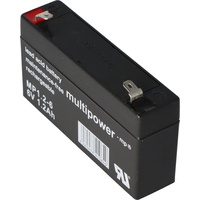 MultiPower MP1.2-6 Akku PB Blei, 6 Volt 1200mAh, Anschluss