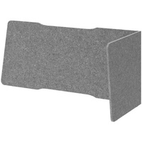 Hammerbacher Akustik-Tischtrennwand, grau 143,5/136,0 x 60,5 cm