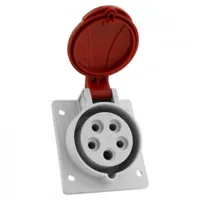 Doktorvolt Schräg Einbausteckdose 16A 400V 5P IP54 CEE Steckdose
