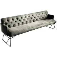 KAWOLA Esszimmerbank CHARME Velvet silber