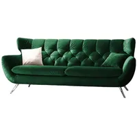 KAWOLA 3-Sitzer Charme Velvet smaragd 