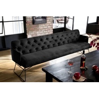 KAWOLA Esszimmerbank CHARME Velvet black 166cm