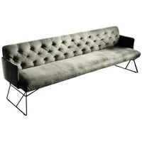 KAWOLA Esszimmerbank CHARME Velvet silber
