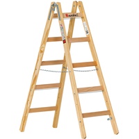 Euroline Premium Holz-Sprossenstehleiter 2 x 5 Sprossen (1050105)