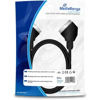 MediaRange SCART-Kabel, SCART/SCART, 1.4m, Schwarz