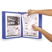 Tarifold Wand-Sichttafelsystem DIN A4 blau mit 10 St. Sichttafeln