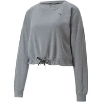 Puma Train French Terry Crew Sweatshirt Damen grau -