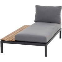Siena Garden Alvida Loungesofa schwarz/teak