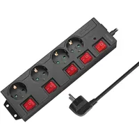 Logilink Steckdosenleiste 1,5 m Schwarz 4 St.