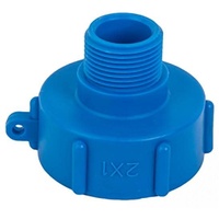Bradas IBC Adapter S60x6 mit 1" AG Schraubkappe Deckel