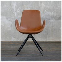 KAWOLA Stuhl QUEN Kunstleder braun