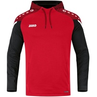 Jako Kinder Kapuzensweatshirt Performance Rot/Schwarz, 140