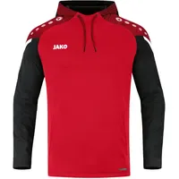 Jako Kinder Kapuzensweat Performance rot/schwarz 140