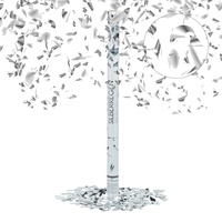 Relaxdays 10020856 Party-Popper 80 cm, 6-8m Effekthöhe, Hochzeit Konfetti-Shooter,