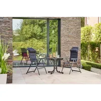 Siena Garden Premium Garten-Essgruppe 3-tlg. grau