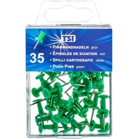 TSI Pinnwandnadeln 35er Packung, Farbe: grün, Standard, Art. Nr.