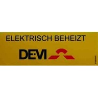 Danfoss Devi Kennzeichnungsaufkleber -Elektrisch beheizt- 19-805845