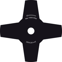 Primaster 4-Zahn-Ersatzmesser Ø 23 cm für Freischneider, Trimmer und