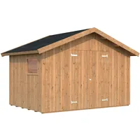 Palmako Nils 3,92 x 2,89 m braun Doppeltür