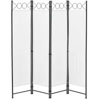 [en.casa] - Raumteiler Saragossa 4-teilig 160x171 cm Trennwand 4-tlg.
