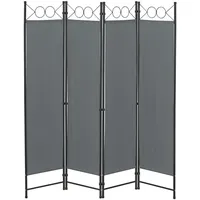[en.casa] - 4-teilig 160x171 cm Paravent Trennwand 4-tlg. Sichtschutz