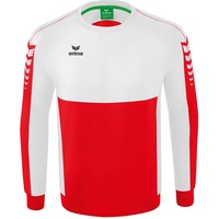 Erima Six Wings Sweatshirt rot/weiß, 152
