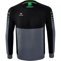 Erima Six Wings Sweatshirt slate grey/schwarz 164
