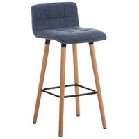 CLP Barhocker Lincoln Stoff blau