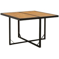 VidaXL Gartentisch 109 x 107 x 74 cm Schwarz