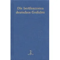 Alfred Kröner Verlag Die berühmtesten deutschen Gedichte