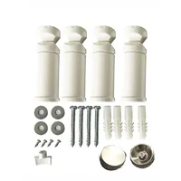 FistConcept Badheizkörper Montage SET Weiß glänzend