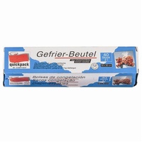 Quickpack Gefrierbeutel LDPE Polyethylen, Durchsichtig, 20x30, 40