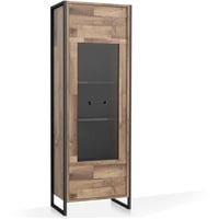 Möbel-Eins HANIKA Vitrine, Material Dekorspanplatte, eichefarbig / - 2