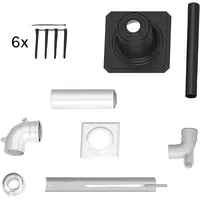 Bosch Abgaszubehör FC-Set60-C93x Paket zum Schacht, d:60/100mm,Kunststoff