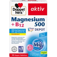 Doppelherz Aktiv Magnesium 500 + B12 2-Phasen Depot Tabletten