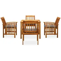 VidaXL Garten-Essgruppe 5-tlg. Grau