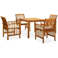 VidaXL Garten-Essgruppe 5-tlg. Akazie/Weiß