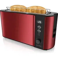 Arendo Langschlitz-Toaster Rot