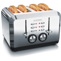 Arendo Toaster 4 Scheiben, 1630 W, Automatik, Edelstahl, Wärmeisolierendes